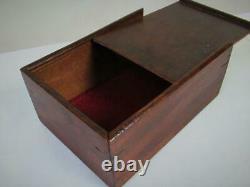 ANTIQUE ENGLISH STAUNTON CHESS SET BCC K 83 mm + AND BOX NO BOARD