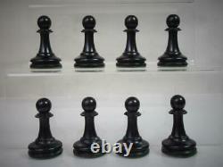 ANTIQUE FINE BCC IMPERIAL CHESS SET WEIGHTED K 96 mm AND BOX NO BOARD