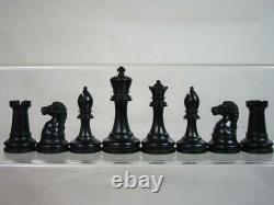 ANTIQUE FINE BCC IMPERIAL CHESS SET WEIGHTED K 96 mm AND BOX NO BOARD