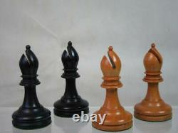 ANTIQUE FINE BCC IMPERIAL CHESS SET WEIGHTED K 96 mm AND BOX NO BOARD
