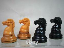 ANTIQUE FINE BCC IMPERIAL CHESS SET WEIGHTED K 96 mm AND BOX NO BOARD