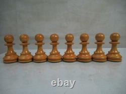 ANTIQUE VINTAGE CHESS SET HUGE FRENCH LARDY INT STAUNTON PATTERN K 115mm + BOX