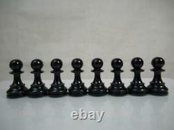 ANTIQUE VINTAGE CHESS SET HUGE FRENCH LARDY INT STAUNTON PATTERN K 115mm + BOX