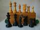 Antique Vintage Chess Set Huge Lardy Int French Staunton Pattern K 120mm + Box