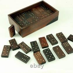 Alfred Klitgaard 1926-2005. Solid Rosewood & Sterling Silver boxed Domino Set