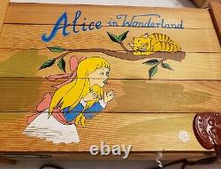 Alice in Wonderland Kurt Adler Polonaise Christmas ornaments (set of 5 with box)