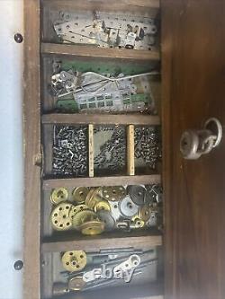 Antique 1915 Meccano Erector set Custom wooden box 00 To 3 Plus 3 Manuals