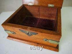 Antique Backgammon Chekers Counters Set Of 30 And Dice + Shaker + Nice Old Box