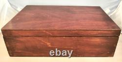 Antique Bamboo & Bone Mahjong Set in Wooden Box, 148 tiles
