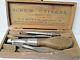 Antique Clark's R. H. Brown Screw Driver Set With Wooden Box Rare