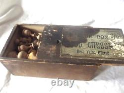 Antique Club Box Chess Set in the Original Wooden Box