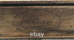 Antique Croquet Set In Original Wooden Case/Box