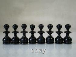 Antique French Chess Set Caffe De La Regence' Tournament Size K 3.5 + Box