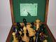 Antique Jaques Staunton Chess Set Weighted 3 1/2 Kings C1875 Tarrasch Boxed