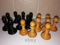 Antique Jaques Staunton Chess Set Weighted 3 1/2 Kings C1875 Tarrasch Boxed