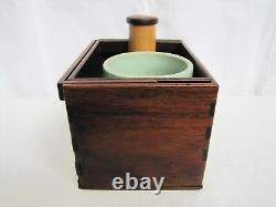 Antique Late 19th Century Japanese Wooden Smokers set Tobacco-bon