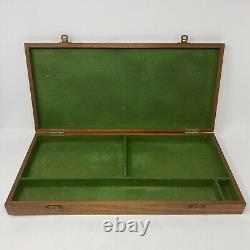 Antique Mah Jong Set With 144 Dovetail Joint Bamboo Backed Pieces In Wooden Box