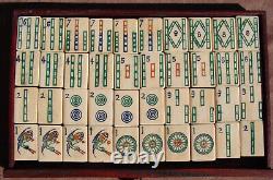 Antique Mahjong Set with Wooden Storage Box (NR)