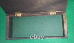 Antique Mahjong set Mah Jongg In Wooden Box With Dragon Decor