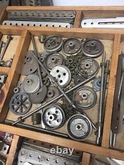 Antique Meccano Erector Set Wooden Box Large Quantity of Parts Awesome Set