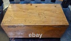 Antique Microscope Slides In Wooden Box with plates. Boxed Set 72, Earliest 1875
