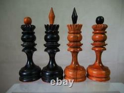 Antique Or Vintage Chess Set Large Russian Club Size K 6.25 And Wine Box