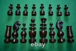 Antique Regency St George Chess Set Complete VGC Boxed, Large King 8.5 cm
