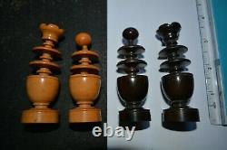 Antique Regency St George Chess Set Complete VGC Boxed, Large King 8.5 cm