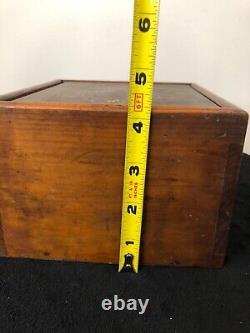 Antique Set of 15 Lantern Slip Slides with Wooden Box