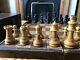 Antique Staunton Wooden Chess Set, King 90mm, With Box And Folding Board