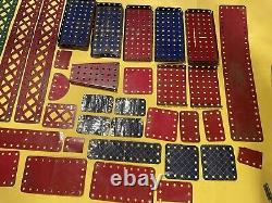 Antique WW2 Era 1940s Meccano ORIGINAL Set, Wooden Box Manuals RARE, VINTAGE