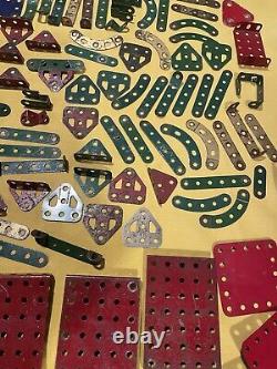 Antique WW2 Era 1940s Meccano ORIGINAL Set, Wooden Box Manuals RARE, VINTAGE