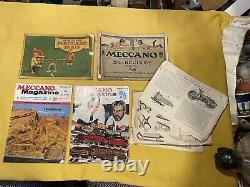 Antique WW2 Era 1940s Meccano ORIGINAL Set, Wooden Box Manuals RARE, VINTAGE