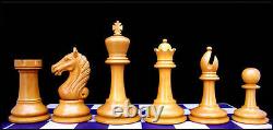 Antique Warrior Series Premium Staunton 4 Ebony & Antique Box Wood Chess Set