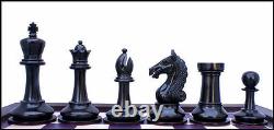 Antique Warrior Series Premium Staunton 4 Ebony and Box Wood Chess Set