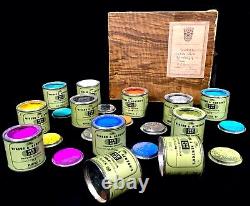 Antique Winsor & Newton Artists Powder Paints / Complete Set Boxed 20th Century