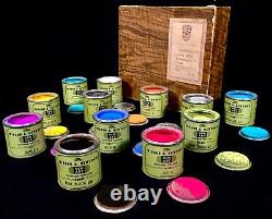 Antique Winsor & Newton Artists Powder Paints / Complete Set Boxed 20th Century