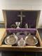Antique Wood Wooden Priest's Sick Call Last Rites Anointing Viaticum Set Box