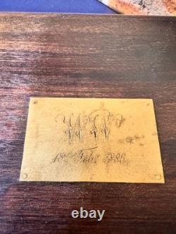 Antique Wooden Box Bookbinding Brass Roll finishing Gilding Tool Wheels set of 3