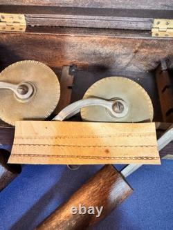 Antique Wooden Box Bookbinding Brass Roll finishing Gilding Tool Wheels set of 3