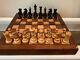 Antique Wooden Chess Sets (2) With Fold Open Box