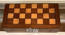 Antique Wooden Chess sets (2) with fold open box