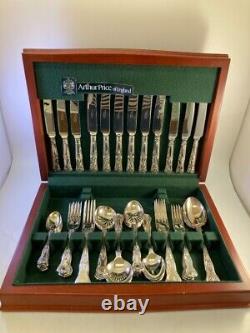 Arthur Price Vintage Silver Plated Cutlery Set in Wooden Display Box