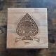 Artisan Playing Cards Luxury Edition Laser Etched Wooden Box 4 Deck Set Sealed