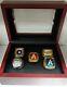 Atlanta Braves World Series And Nl Pennant 5 Ring Set With Wooden Box. Glavine