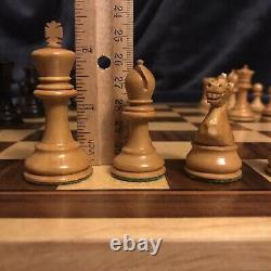 Atq British Howard Staunton Complete Chess Set & Original Box