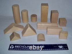 BØRNELUND (Nursery Garden) Set (40) Varied Wooden BUILDING BLOCKS withWooden Box