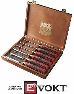 BAHCO Carving Chisel Set Wooden Box 424P-S6-GER Genuine NEW