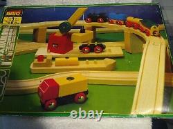 BRIO Wooden Train Truck Track Crane & Freight Set #33143 Vintage Original Box