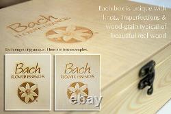 Bach Flower Essence Complete Kit Wooden Case. Practitioner Gift Set Remedy Box